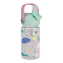 Load image into Gallery viewer, Children's water bottle with fairy design on a white background