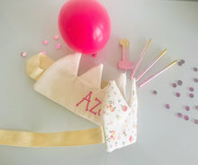 Load image into Gallery viewer, Personalised Fabric Birthday Crown