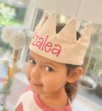 Load image into Gallery viewer, Personalised Fabric Birthday Crown