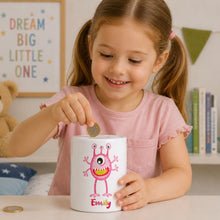 Load image into Gallery viewer, Personalised Monster Money Box | Children's Ceramic Piggy Bank