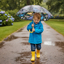 Load image into Gallery viewer, Colour Changing Dinosaur Umbrella for Kids | Boys Rain Umbrella | Ages 3+