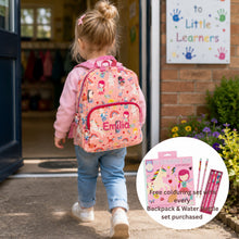 Load image into Gallery viewer, Personalised Rainbow Fairy Kids Backpack | Embroidered | Recycled Materials | Rachael Lorraine