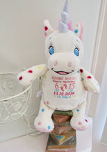 Load image into Gallery viewer, Aurora the Unicorn, personalised soft toy