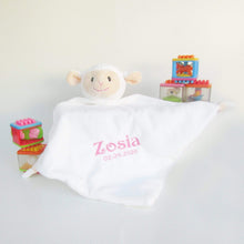 Load image into Gallery viewer, Loverby Lamb Comfort Blanket – Personalised Baby Soft Toy