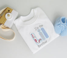 Load image into Gallery viewer, Child’s Personalised Lil brother t shirt.