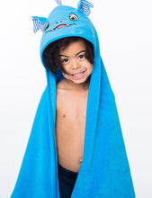 Load image into Gallery viewer, Dragon  hooded towel for babies and toddlers