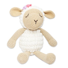 Load image into Gallery viewer, Crochet Lamb soft toy, teddy.