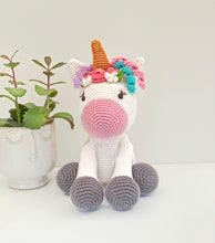 Load image into Gallery viewer, Unicorn Crochet soft toy